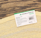 Home Weavers Double Ruffle Bath Rug Oval Mat Yellow 17x24