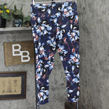 DG2 by Diane Gilman Downtime" Slim and Sleek Solution Legging Navy Blue Multi PL