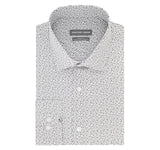 Geoffrey Beene Flex Spread-Collar Dress Shirt Dark Gray Multi S 14-14 1/2 32/33