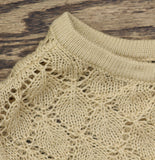 And Now This Crochet Knit Puff Sleeve Blouse Top S702820002 Camel Brown 2X