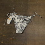Salt + Cove Juniors Reversible Side-Tie Bikini Swim Bottom Black / White S