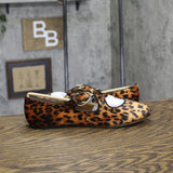 A New Day Tasmin Velvet Mary Jane Flats 94568234 Leopard Brown Multi 11M