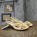 A New Day Womens Esme Floral Crochet Kitten Heels 92979007 Tan Brown 10M