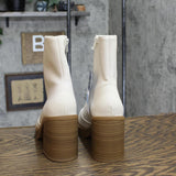 Universal Thread Jenna Platform Boots with Memory Foam Insole Off White 7.5M