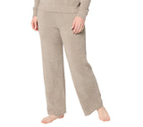 Barefoot Dreams Ultra Lite Rolled Edge Ankle Pants Beach Rock Brown S Tall