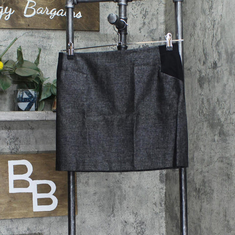 Jacob Womens Mixed Media Mini Lined Skirt 1667e68d069ce3 Black PS