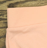 White Mark Flared Elastic Waist Midi Skirt with Side Pockets PS709 Peach Pink 1X