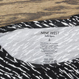 Nine West Womens Knit Long Soft Spun Shirt 165f84b25150b1 Black / White S