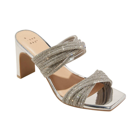 A New Day Womens Tammy Rhinestone Heels 89886494