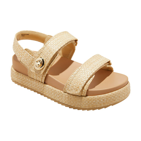 A New Day Womens Tanner Platform Double Band Sandals 91637764 Tan Brown 10M