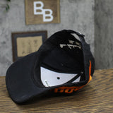 Wood-Mizer Mens 25th Anniversary Strapback Baseball Cap Hat Black / Orange OS