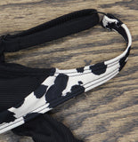 Bar III Womens In My Skin Ring One-Piece Swimsuit Natural Black Multi L