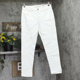 INC International Concepts Womens Mid Rise Boyfriend Jeans 100117316 White 6