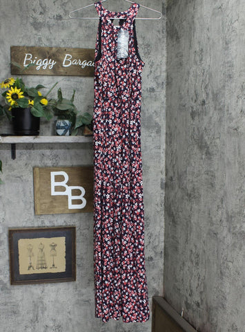 Nina Leonard Womens Printed High Neck Knit Jumpsuit L9703c