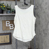 Dg2 Womens Embroidered Star Tank Top 678534 Ivory Off White L