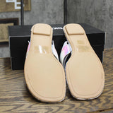 DKNY Women's Flat Slip On Sandal K4169795 Silver Iridescent Halcott 10M