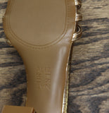 Naturalizer Heidi Faux Leather Block Heel Sandals Light Champagne Brown 6.5M