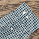 Tommy Hilfiger Mens Gingham Check Cotton Plaid Custom Fit Dress Shirt Green XL