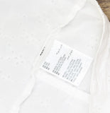 Bar III Eyelet Embroidered Crop Top with Sweetheart Neckline White 16W