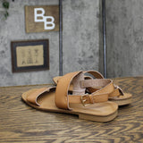 Universal Thread Women's Becca Studded Ankle Strap Sandals Tan Brown 8.5W