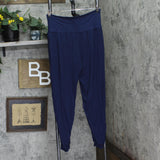 White Mark Womens Plus Knit Pull On Jogger Pants PS560-NAVY1XL Navy Blue 1X