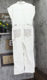 Woolrich X TGT Womens Short Sleeve Western Jumpsuit Denim Cream Off White 8