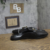A New Day Sandy Mule Flats Faux Leather 87930575 Black 8M