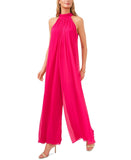 Vince Camuto Draped Halter Jumpsuit 9151935 Pink L