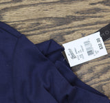 Preswick & Moore Knit Short Sleeve Crew Neck Top Navy Blue 1X