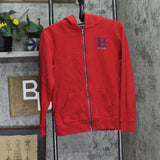 Tommy Hilfiger Boys Full Zip Fleece Sweatshirt Logo Red XL (20)