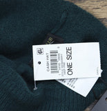 Charter Club Womens 100% Cashmere Cuffed Beanie 100160260HT Deep Pine Green