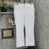 DG2 Womens Pull On Slimming Comfort Waist Boot-Cut Jegging 677911 Gray XL