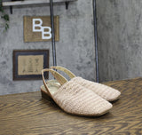 Jones New York Womens Carolton Woven Slingback Flats Rose Gold Pink 7M