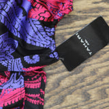 Tahari ASL Womens Printed Faux-Wrap Dress DEM643-T4 Black Cobalt 2