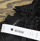 Aqua Womens Lace Puff Sleeve Mini Dress IDM12303 Black M