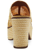 Lucky Brand Women's Yena Raffia Wedge Sandals Shoes LK-YENA Mimosa Yellow 9M