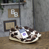 Universal Thread Skyler Cow Print Low-Top Lace Sneakers 94568019 Dark Brown 6M