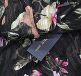 Rachel by Rachel Roy Belted Chiffon Midi Dress Cascade Garden Black Multi 10