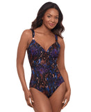 Miraclesuit Womens Tapiz Siren One-Piece Swimsuit 6566317 Black Multi 16