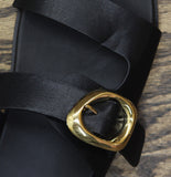 A New Day Womens Meg Sandals 2-Band Buckle 94748244 Black 6M
