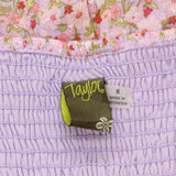 Taylor Womens Off the Shoulder Keyhole Lined Dress 166e2565a79357 Pink Floral 8