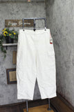 Woolrich X TGT Mid-Rise Barrel Leg Cargo Denim Jean Pants Cream Off White 17
