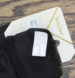 Isotoner Signature Womens Rib-Knit Fleece-Lined Gloves 515M2 Black L/XL