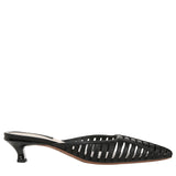 Franco Sarto Womens Strappy Marlina Mule Kitten Heels J3594S1 Black 6M