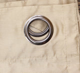 ZUZIFY Blackout Curtain Polyester Grommet Brown 50x96