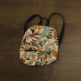 Billabong Tropical Leaf Canvas Backpack Black Multi