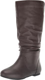 Journee Collection Women's Extra Wide Calf Mid Calf Boots Brown 9M-XWC