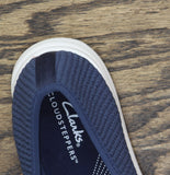 Clarks Breeze Stretch Cloudsteppers Slip-On Loafer 26182066 Navy Blue 6W