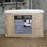 Hotel Concepts Luxury 500 Tc Solid Sateen Sheet Set 7233002 Taupe Brown King