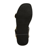 Universal Thread Womens Mira Double Buckle Flat Sandals Black Multi 9.5M